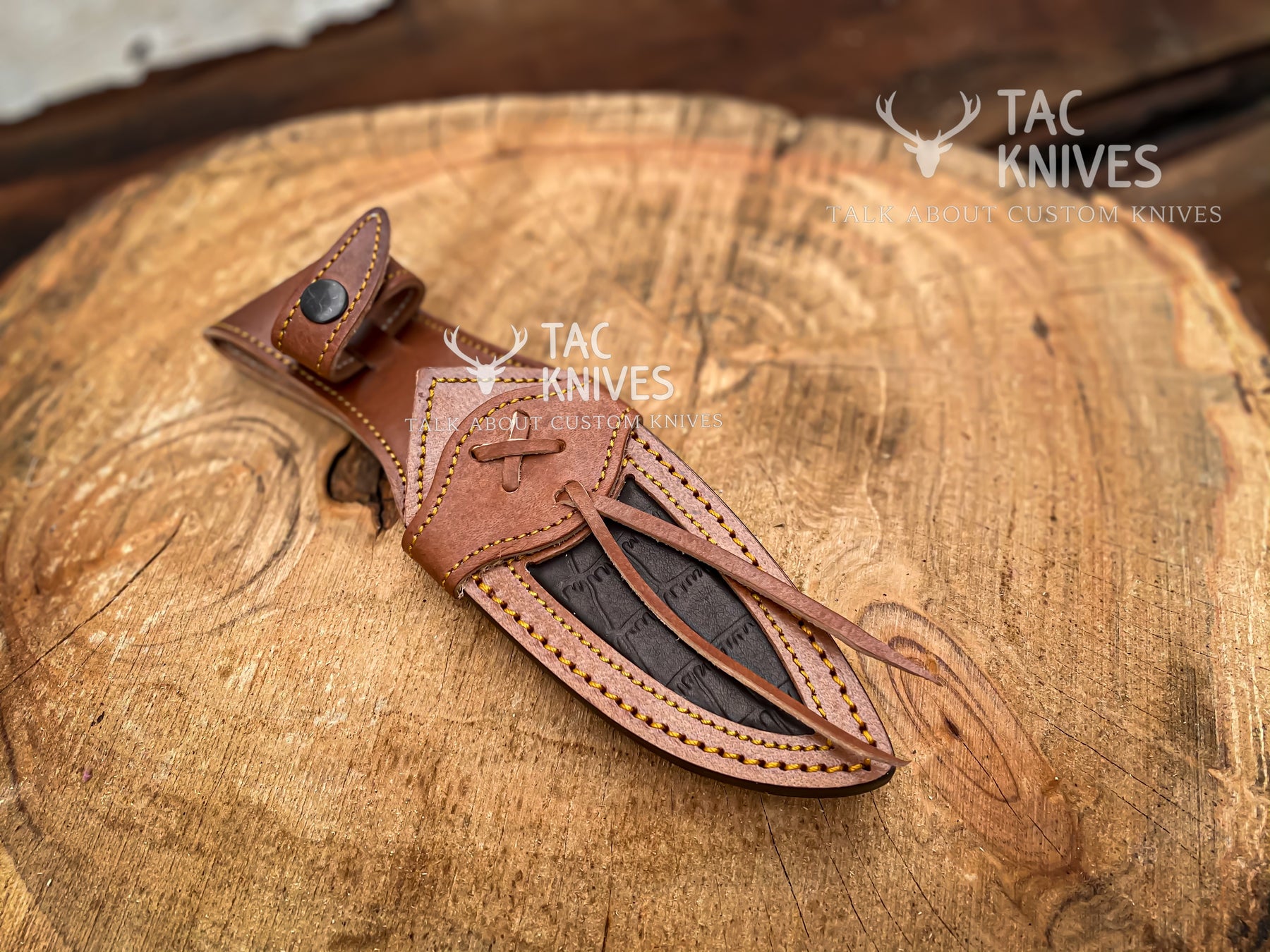 9" Skinner Knife – Rosewood Handle, Finger Guard & Leather Sheath